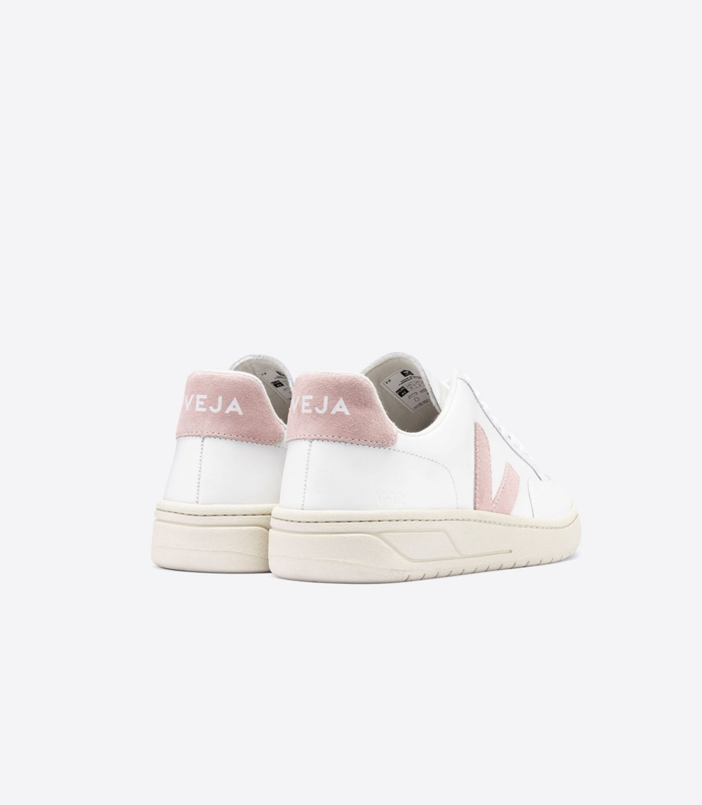 Veja Sneakers Dama - V-12 Piele - Albi/Roz - 2051967-SU